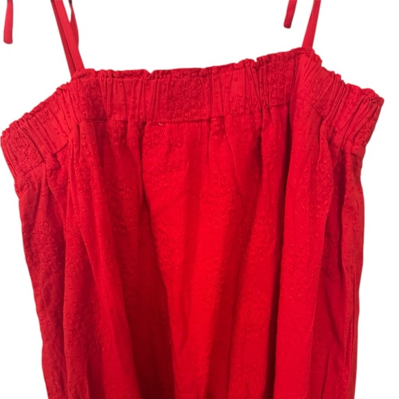 NWT Hermoza Susanna cinched red maxi dress boho feminine beachy elegant flowy - Picture 3 of 12